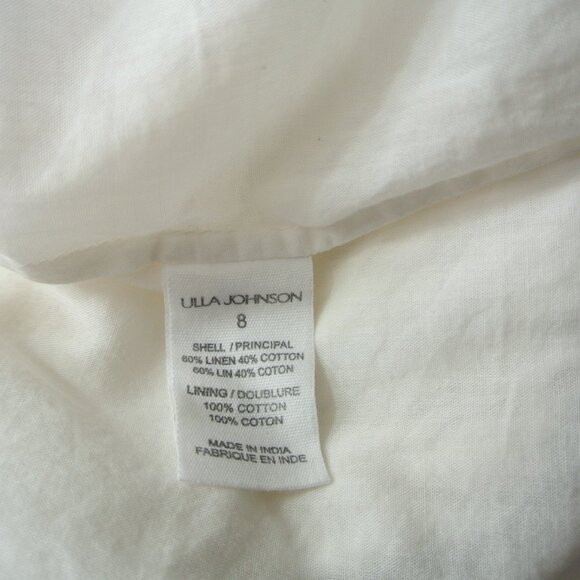 NEW Ulla Johnson Savannah Floral-lace Halterneck Dress In Ivory Size 8 #1489 - Picture 11 of 12